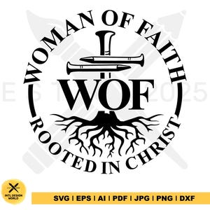 Woman Of Faith Rooted In Christ svg, Cross Nails svg, Cross Nails Shirt svg, Christian T Shirt svg, Christian Womens T Shirt