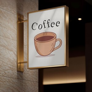 コーヒーのウォールアート、朝が始まる場所、大胆なコーヒーの名言ポスター、落ち着いた空間のためのコーヒーの名言デジタルダウンロード。