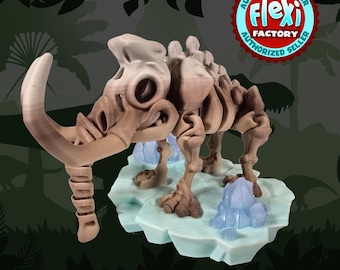 Articulated Skeleton Mammoth with optional stand two sizes available (made to order)