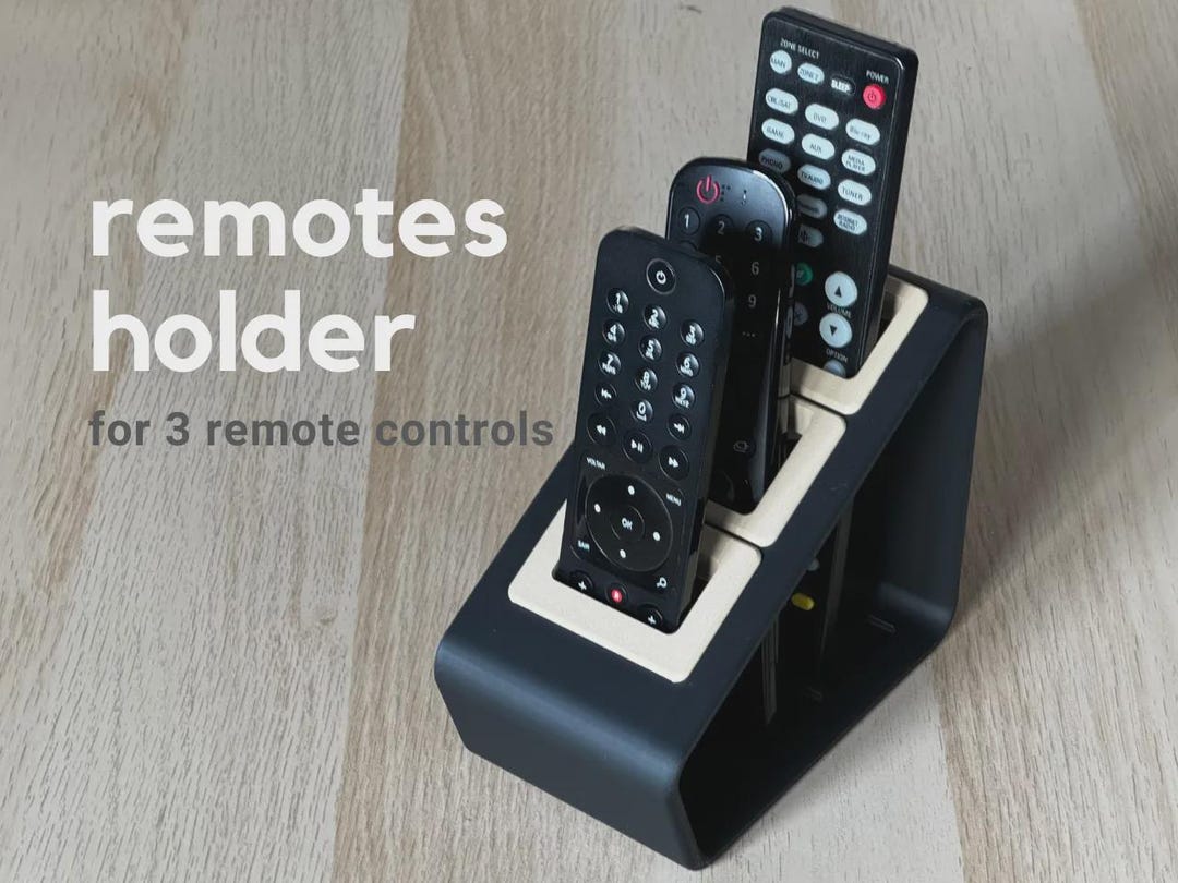 Remote Control Holder - Simple and Stylish Way to Organize 3 Remotes ...