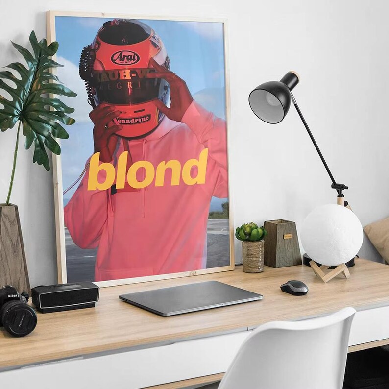 Blond Racing Poster Frank Ocean 'blond' Album Cover Art Print Set - Etsy
