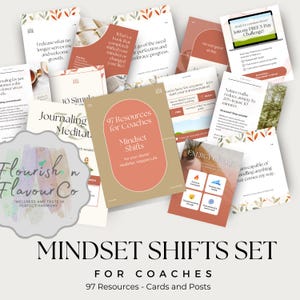 Printable Mindset and Wellness Card Deck PDF - Daily Affirmations Self Care Prompts for Women