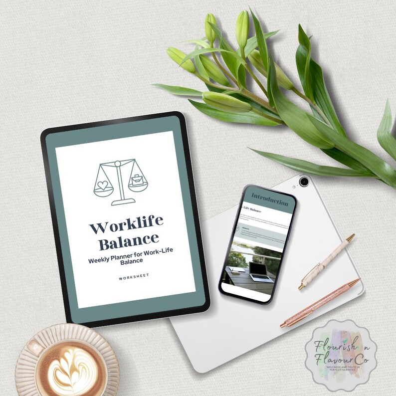 Work Life Balance Planner Printable Weekly Schedule Time Management PDF ...
