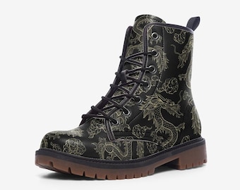 靴 00s archive workboots camouflage y2k Vegan Leather Combat Boots, Y2k Camo Boots, Festival Boots, Lace