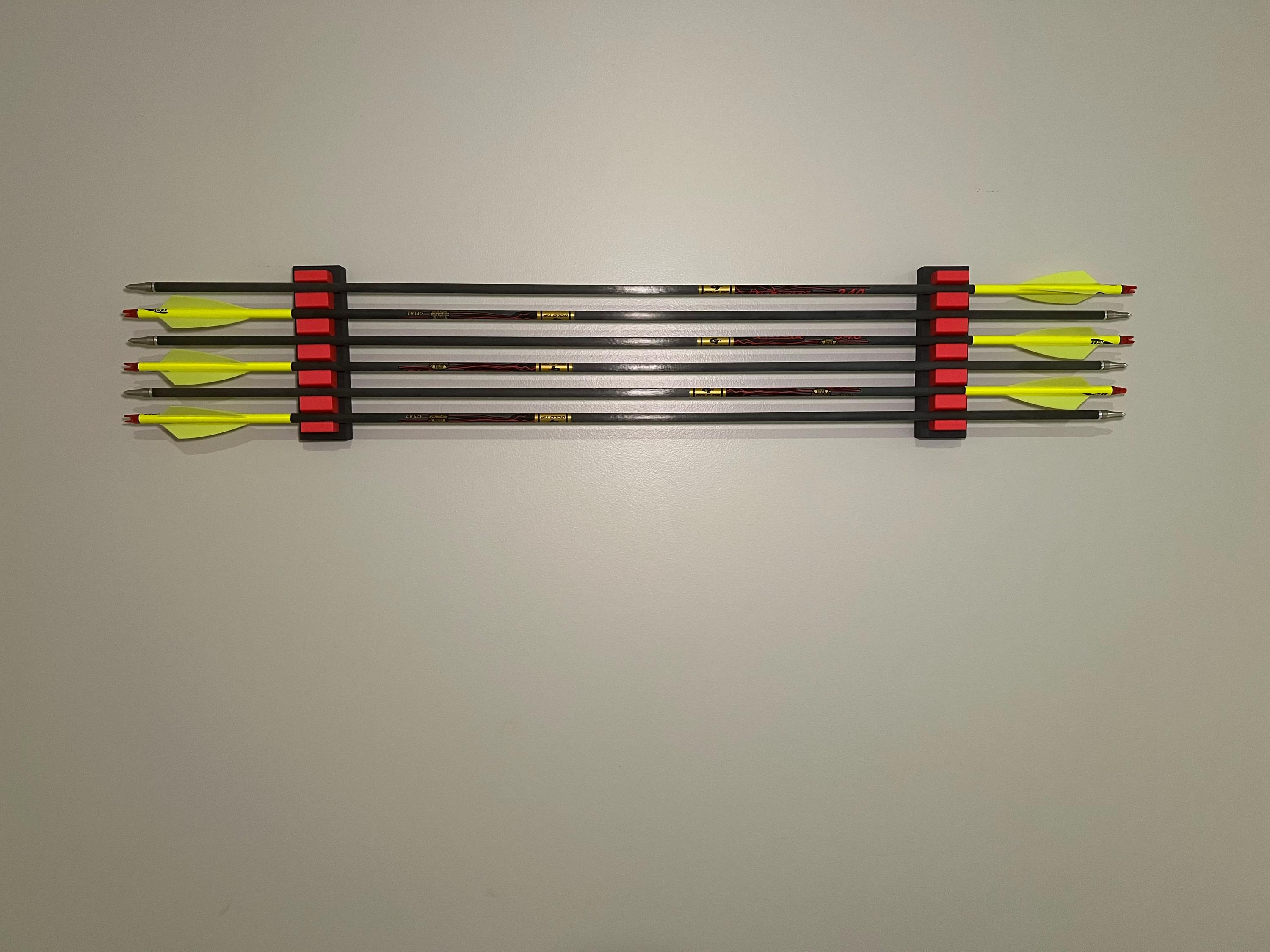 Arrow Display Rack Arrow Wall Display, Wall Storage for Archery, Holds up to 6 Arrows or ...