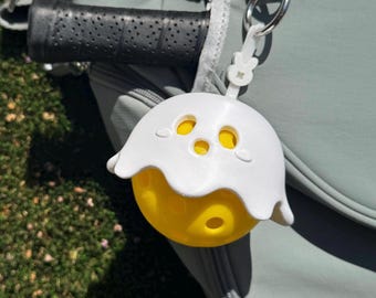 Spooky Boo Pickleball Holder | Halloween Ghost Cute | Standard Pickleball Bag Charm