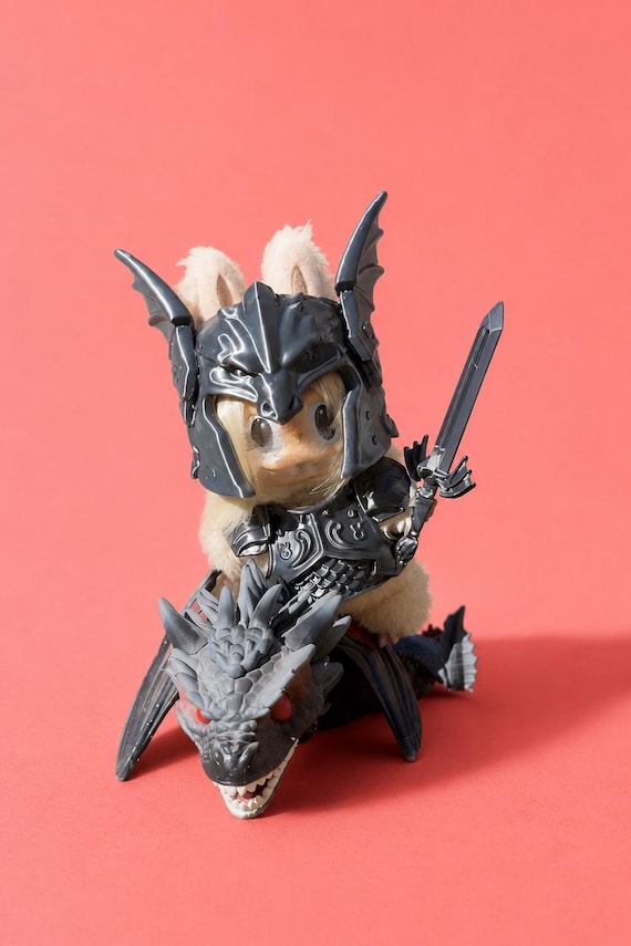 Daemon Targaryen Inspired Dragon Helmet for Custom Dolls, Gift Box Included