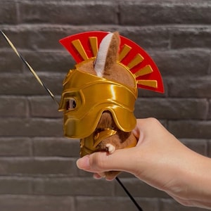 Odyssey Spartan Helmet, Armor, Bow and Arrow accessories for Popular Keychain Plush