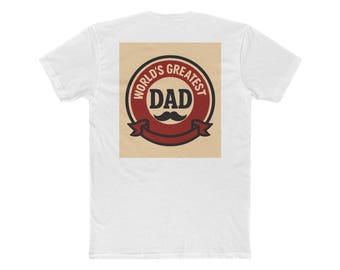 Camiseta del mejor papá del mundo, camiseta con bigote para el Día del Padre