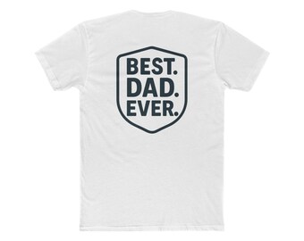 Camiseta de algodón "El mejor papá del mundo", regalo para el Día del Padre, unisex, ropa informal