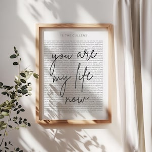 Twilight Poster Print | Wall Art | Twilight Quote | Digital Twilight Print | Stephenie Meyer | Bella & Edward | Wedding Gift | Bookish