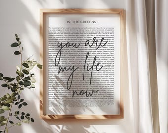 Twilight Poster Print | Wall Art | Twilight Quote | Digital Twilight Print | Stephenie Meyer | Bella & Edward | Wedding Gift | Bookish