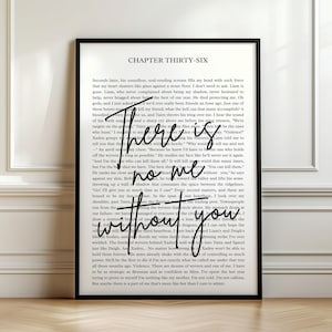 Fourth Wing Quote Poster | Digital |There is No Me Without You | Xaden Riorson | Violet Sorrengail | Rebecca Yarros | Wall Decor | Bookish
