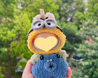 Custom Handmade Crochet Labubu Clothes: Fits Gen 1/2/3 (17cm), Customizable colors for Labubu lovers， Custom Labubu Accessories