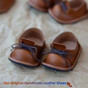 Handmade Genuine Leather，Original design，38cm Doll Shoes，Fits Soft Vinyl Dolls like Labubu，labubu Accessories，Doll Not Included