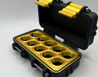 3mL Vial Storage Box – 10 Vial Capacity | Peptide/Medication Organizer | Travel & Freezer Safe Case