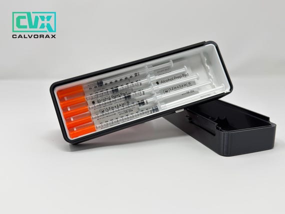 5-Prefilled Syringe Travel Case (1 mL) | Fridge/Freezer Safe | Insulin & GLP-1 Peptide Case