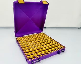 3mL Vial Storage Box - 100-Vial Capacity, Freezer Safe Travel Case
