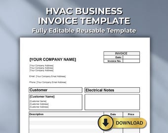 HLK Rechnungsvorlage: Ausfüllbares PDF, Word, Excel, Numbers