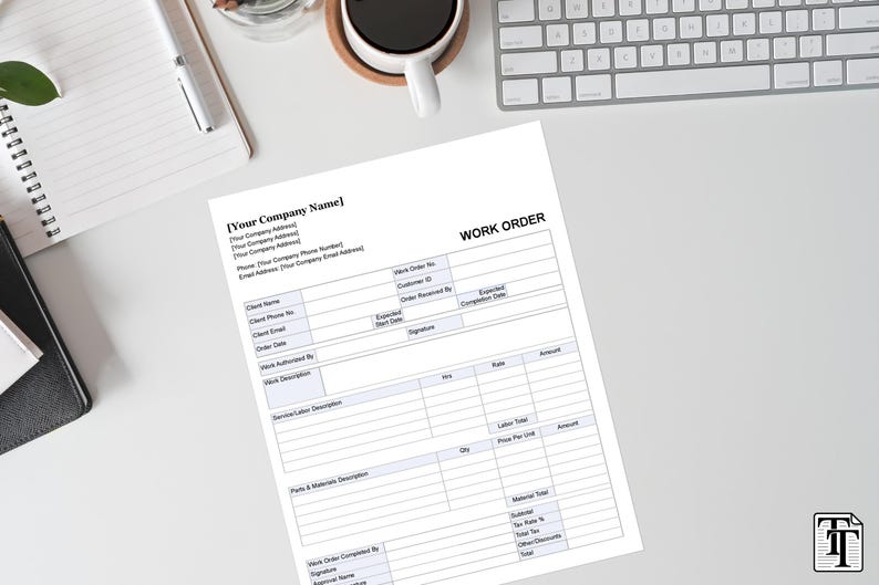Mobile Welding Work Order Template - Welding Job Form - PDF, Word ...