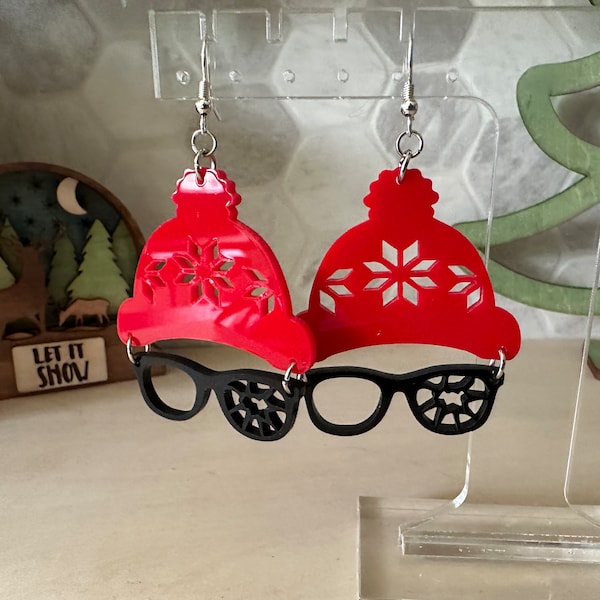 A Christmas Story Broken Glasses Acrylic Earrings