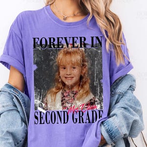 Comfort Colors Personalised Forever In Second Shirt, Comfort Colors Custom Second Grade Teacher Shirt, Second Grade Team Shirt, 2nd Grade