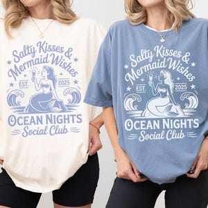 Comfort Colors Mermaid Bachelorette Party T-Shirt, Personalized Tee, Beach Bride Shirt, Custom Bridal Shower Top,Ocean Theme Bridesmaid Gift