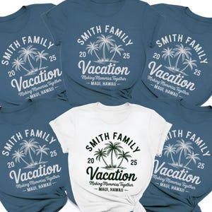 Custom Family Vacation 2025 Shirts, Making Memories Together Family Matching Tshirt, Personalized Family Beach Trip Shirt, Summer Family Tee