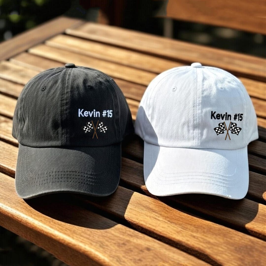 Custom Racer Player Embroidered Hat, Personalized Formula 1 Style ...