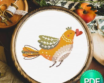 Bird Cross Stitch Pattern, Love Cross Stitch, Birds Cross Stitch, Dove Cross Stitch, Valentines Gift