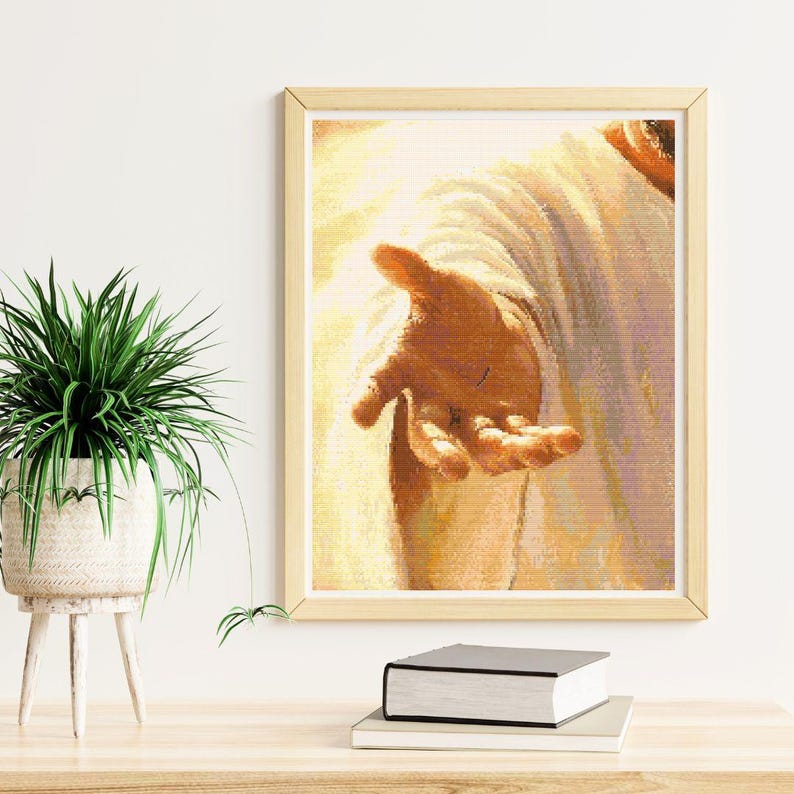 Christian Cross Stitch Pattern, Jesus Cross Stitch, Jesus Embroidery, Icon Cross Stitch, Jesus Cross Stitch Pattern, Religious Cross Stitch image 7
