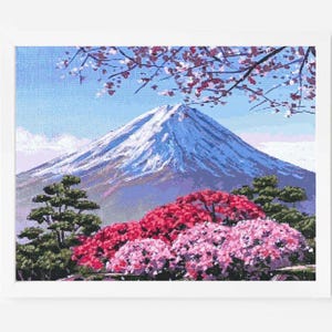 富士山の絵画 日本 水彩画 アートプリント 山 日の出 風景 壁アート