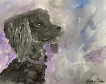 Original Poodle Painting