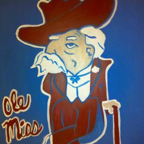 Ole Miss Colonel Rebel - Commission to Paint 16x20