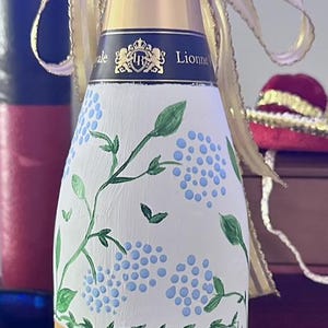 Custom Painted Champagne Bottle for any celebration