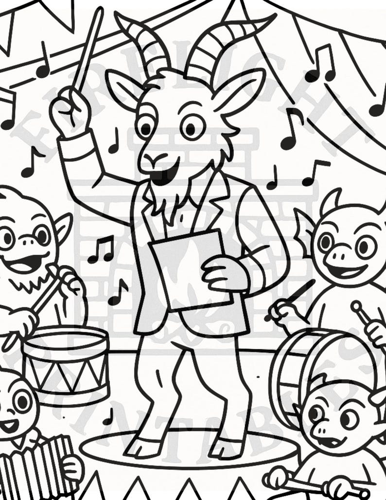 Cute Cryptid Carnival Coloring Book Bold Easy Pages Quirky Coloring for ...