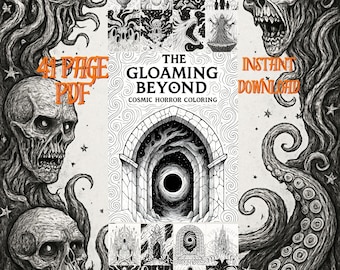 Cosmic Horror Coloring Book: Eldritch Gothic Space Art (PDF)