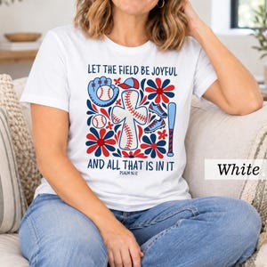 Christian Baseball Shirt, Psalm 96 T-Shirt, Retro Faith Baseball Graphic Tee