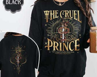 The Cruel Prince Sweatshirt, Cruel Royalty, Folk Of The Air Merch, Cruel Prince, The Cruel Prince Merch, Jude And Cardan Shirt