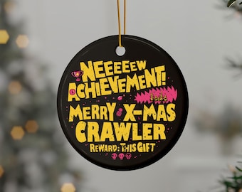 Custom Dungeon Crawler Carl Ceramic Ornament, New Achievement Xmas Gift for Crawler