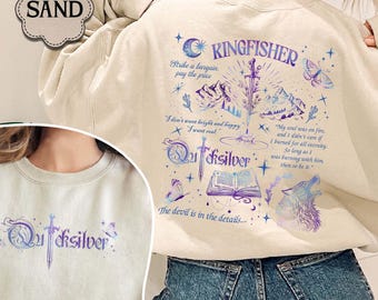 Quicksilver Series Sweatshirt, Fantasy Bookish Merch, Kingfisher Shirt, Bookish Shirt, Callie Hart Quicksilver, Romance Book