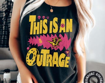 This Is An Outrage Tank Top, Dungeon Crawler Comfort Colors Tee, Sci Fi Gamer Shirt