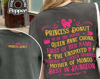 Princess Donut Comfort Colors Shirt, Dungeon Crawler Carl Shirt, Sci Fi Book Shirt, Donut and Mongo, Book Series Apparel