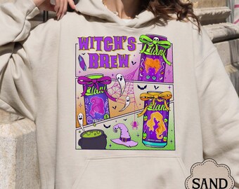 Witches Brew Hoodie, Witch With Energy Drink Shirt, Funny Halloween Gift for Friend, Season of the Witch Halloween Shirt