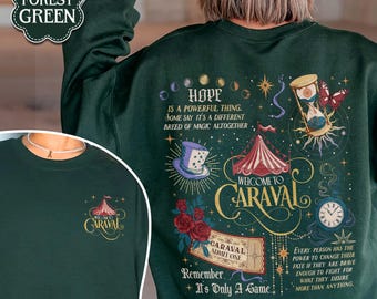 Caraval Series Sweatshirt, "Remember It's Only A Game" Bookish Shirt