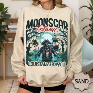 Moonscar Island Sweatshirt, Retro Moonscar Island Tee, 90S Nostalgia Zombie Movie Shirt, Retro Cartoon Movie Shirt for Movie Fan