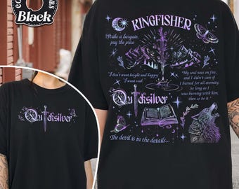 Quicksilver Series Comfort Colors Shirt, Fantasy Bookish Merch, Kingfisher Shirt, Bookish Shirt, Callie Hart Quicksilver, Romance Book