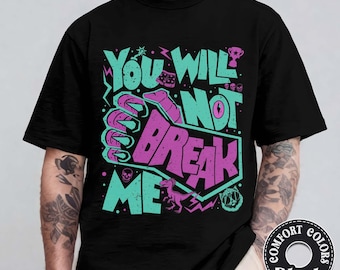 Dungeon Crawler Dad Shirt, You Will Not Break Me, Gamer Book Style Tee