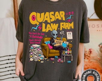 Quasar Law Firm Dungeon Crawler Carl Shirt, Comfort Colors Graphic Tee