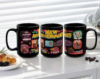 Dungeon Crawler Coffee Mug, New Achievement Ceramic Cup, Gamer Book Merch